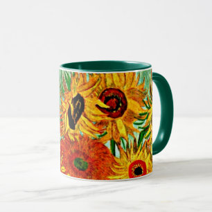 Van Gogh - Solblommor 12, Mugg