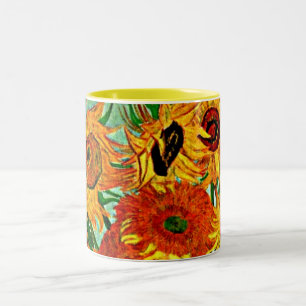 Van Gogh - Solblommor 12 Två-Tonad Mugg