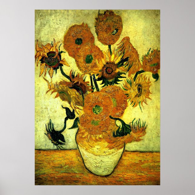 Van Gogh - Solblommor, 14 Poster (Framsidan)