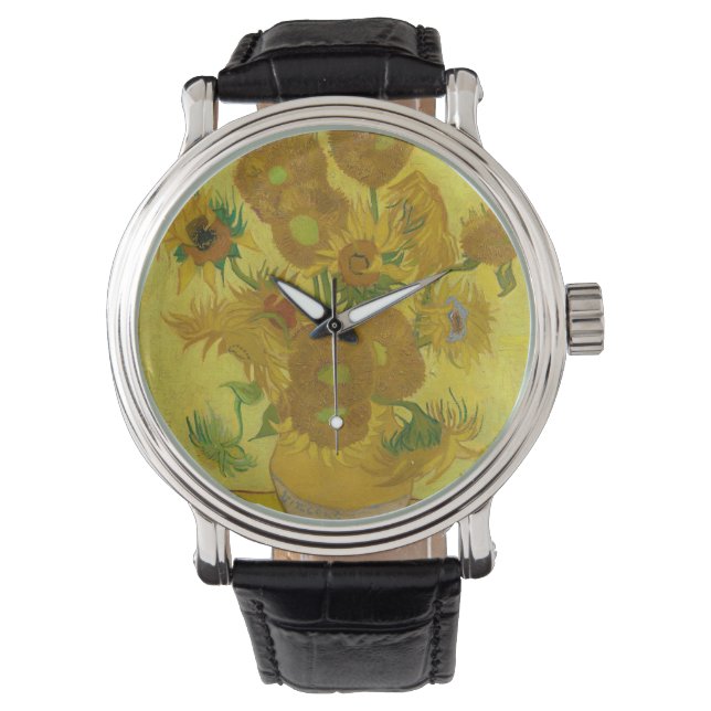 VAN GOGH - Solblommor 1889 Armbandsur (Framsida)