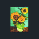 Van Gogh - Solblommor (3) Canvastryck<br><div class="desc">Solblommor,  tre,  berömd av Vincent van Gogh</div>