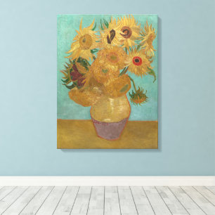 Van Gogh - Solblommor, 3:e versionen, Repetition Canvastryck