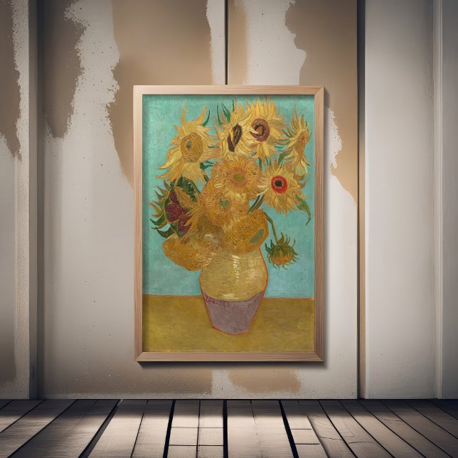 Van Gogh - Solblommor, 3:e versionen, Repetition Fototryck (Skapare uppladdad)