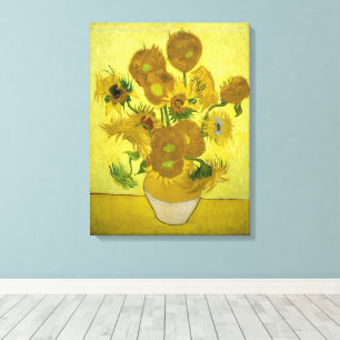 Van Gogh - Solblommor, 4:e versionen, Repetition Canvastryck
