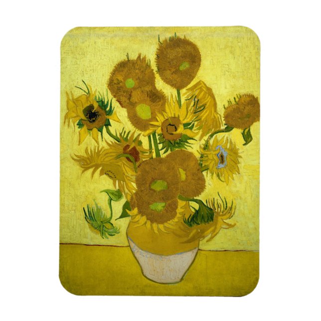 Van Gogh - Solblommor, 4:e versionen, Repetition Magnet (Vertikal)