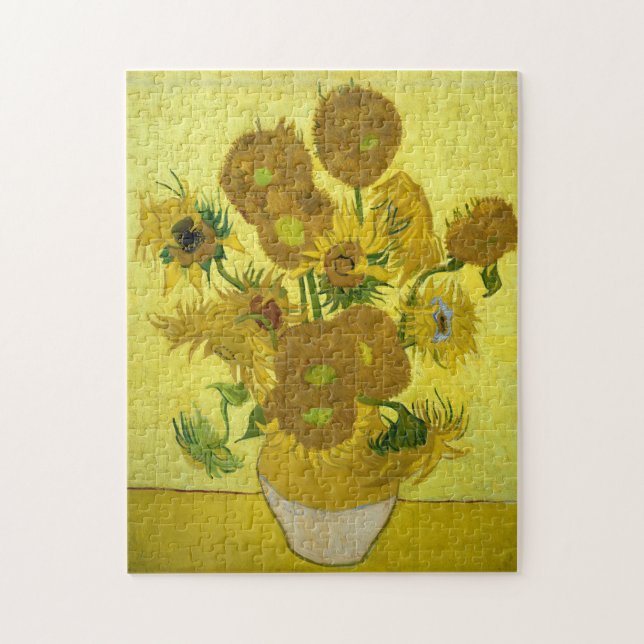 Van Gogh - Solblommor, 4:e versionen, Repetition Pussel (Vertikal)