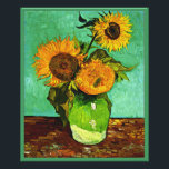 Van Gogh - Solblommor, tre, Fototryck<br><div class="desc">Van Gogh berömd blommigt-målning,  Solblommor (3), </div>