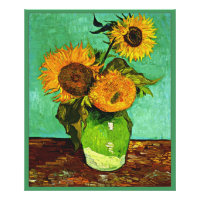 Van Gogh - Solblommor, tre,