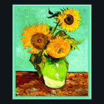 Van Gogh - Solblommor, tre, fotoutskrift Fototryck<br><div class="desc">Van Gogh berömd blommigt-målning,  Solblommor (3), </div>