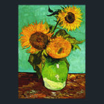 Van Gogh - Solblommor, tre Poster<br><div class="desc">Van Gogh-blommigt,  Solblommor (3),  poster.</div>