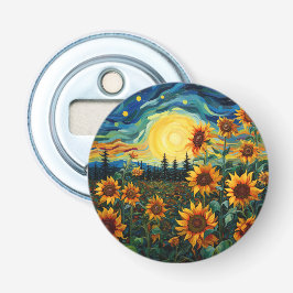 Van Gogh Solros Målning Flasköppnare