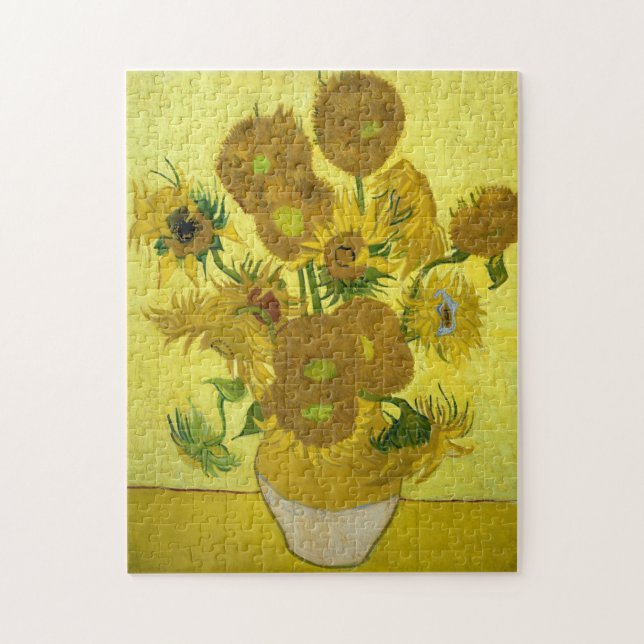 Van Gogh Solros Målning Pussel (Vertikal)