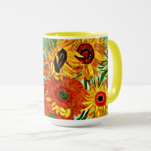Van Gogh - Solrosor 12 Mugg