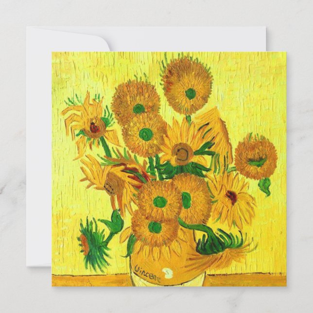 Van Gogh Solrosor Spara Datumet (Framsida)