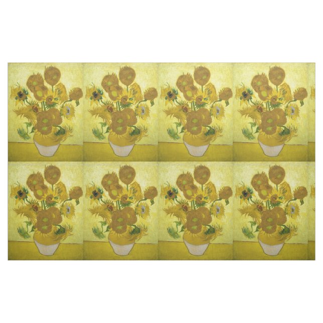 Van Gogh solrosor Tyg (Fat Quarter)
