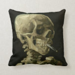 Van Gogh som det röka skallekast dämpar Kudde<br><div class="desc">Van Gogh den röka skallen - kast dämpar</div>