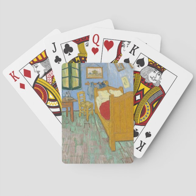 Van Gogh Sovrum i Arles - Klassisk Gul & Blå Casinokort (Baksidan)
