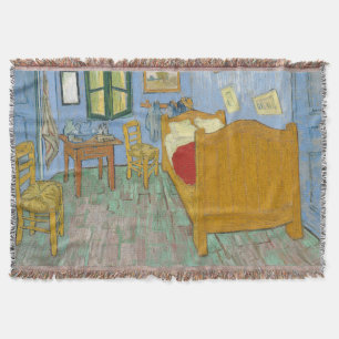 Van Gogh Sovrum i Arles - Klassisk gul & blå Filt