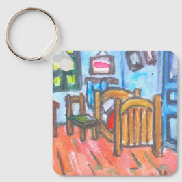 Van Gogh sovrum mini Nyckelring