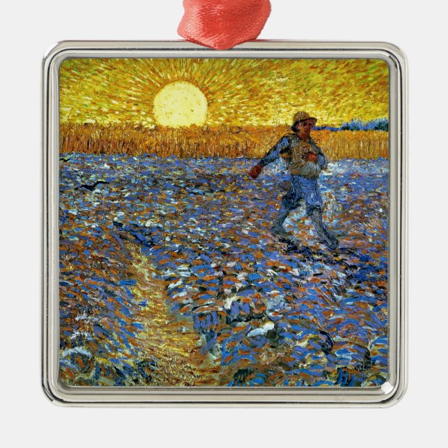 Van Gogh - Sower Julgransprydnad Metall (Framsidan)