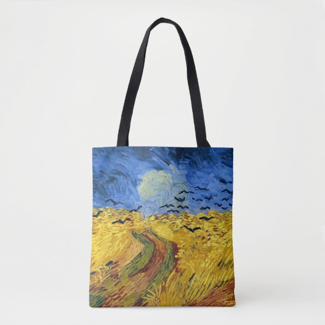 Van Gogh Spannmål fält impressionistisk Målning Tygkasse (Framsida)