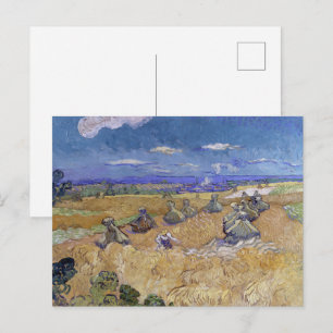 Van Gogh Spannmålsfält - Guldskörd Konst Vykort