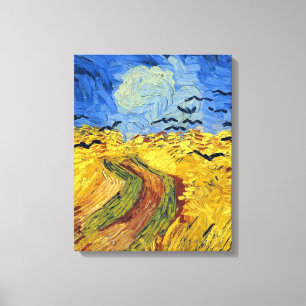 Van Gogh Spannmålsfält impressionistisk Målning Canvastryck