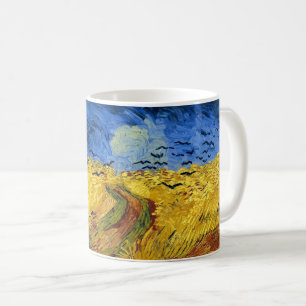 Van Gogh Spannmålsfält impressionistisk Målning Kaffemugg