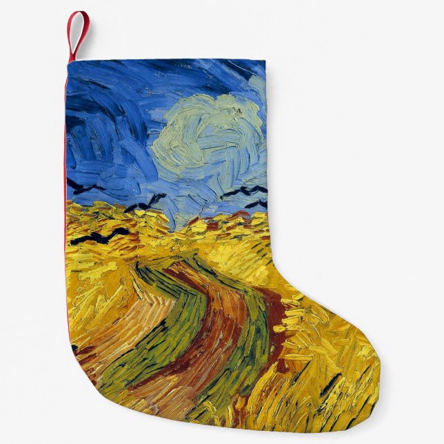 Van Gogh Spannmålsfält impressionistisk målning Liten Julstrumpa (Framsidan)