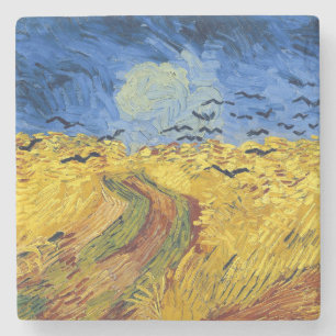 Van Gogh Spannmålsfält impressionistisk Målning Stenunderlägg