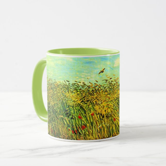 Van Gogh, Spannmålsfält med en lärka, Mugg (Framsida vänster)