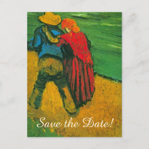 Van Gogh Spara datumet! Två älskande Meddelande Vykort