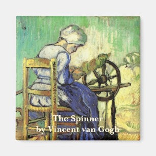 Van Gogh, Spinnare, Vintage Impressionism Art Magnet