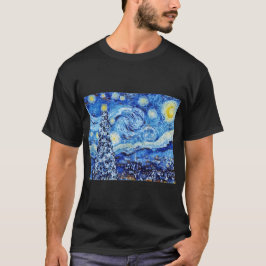 Van Gogh - Stärkelsenatten - Vit jul T Shirt