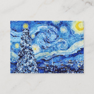 Van Gogh - Starrinatten - Vit jul Busi Visitkort