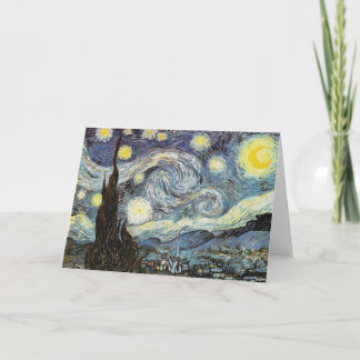 Van Gogh Starry Natt Fine Art Kort