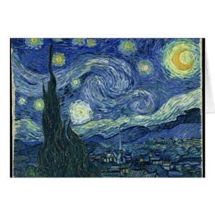 Van Gogh Starry Natt Hälsningskort