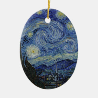 Van Gogh Starry natt Julgransprydnad Keramik