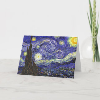 Van Gogh Starry Natt Kort