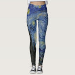 Van Gogh - Starry Natt Leggings<br><div class="desc">Mycket coola med Van Goghs berömd "Starry Night"</div>