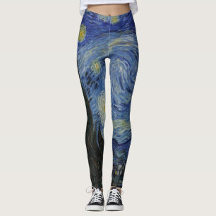 Van Gogh - Starry Natt Leggings