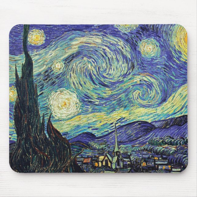 Van Gogh Starry Natt Musmatta (Framsidan)