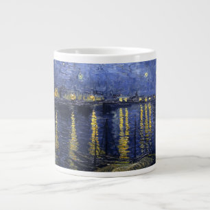 Van Gogh Starry Natt om Rhone Jumbo Mugg