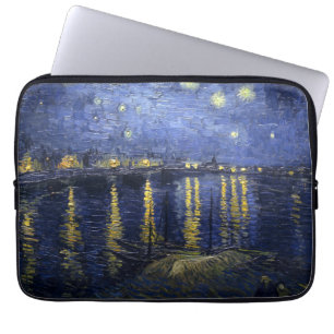 Van Gogh Starry Natt om Rhone Laptop Fodral