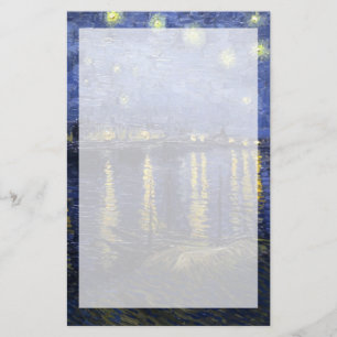 Van Gogh Starry natt över Rhonen 1888 Brevpapper