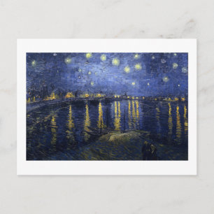 Van Gogh Starry natt över Rhonen 1888 Meddelande Vykort