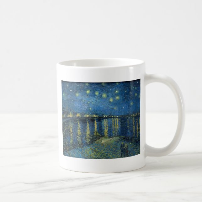 Van Gogh: Starry natt över Rhonen Kaffemugg (Höger)