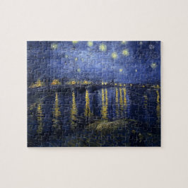 Van Gogh Starry natt över Rhonen Pussel
