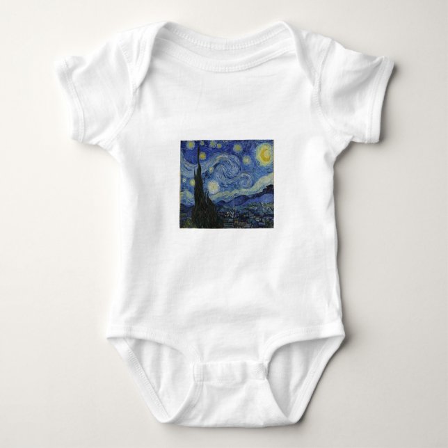 Van Gogh Starry natt T Shirt (Framsida)