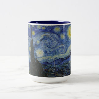 Van Gogh Starry natt Två-Tonad Mugg